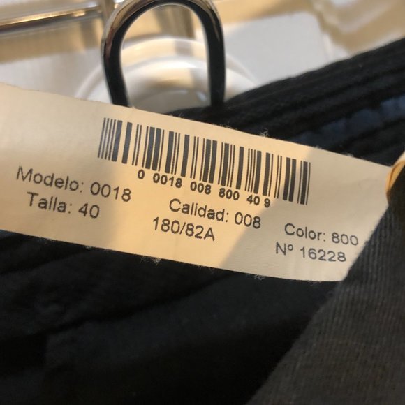 Massimo Dutti Men's Twill 4 Pocket Slim Fit Pants Black Size 40 - Picture 3 of 5